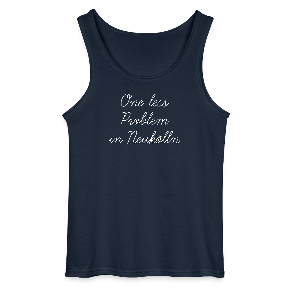 One Less Problem in Neukölln - Männer Tank Top - Navy