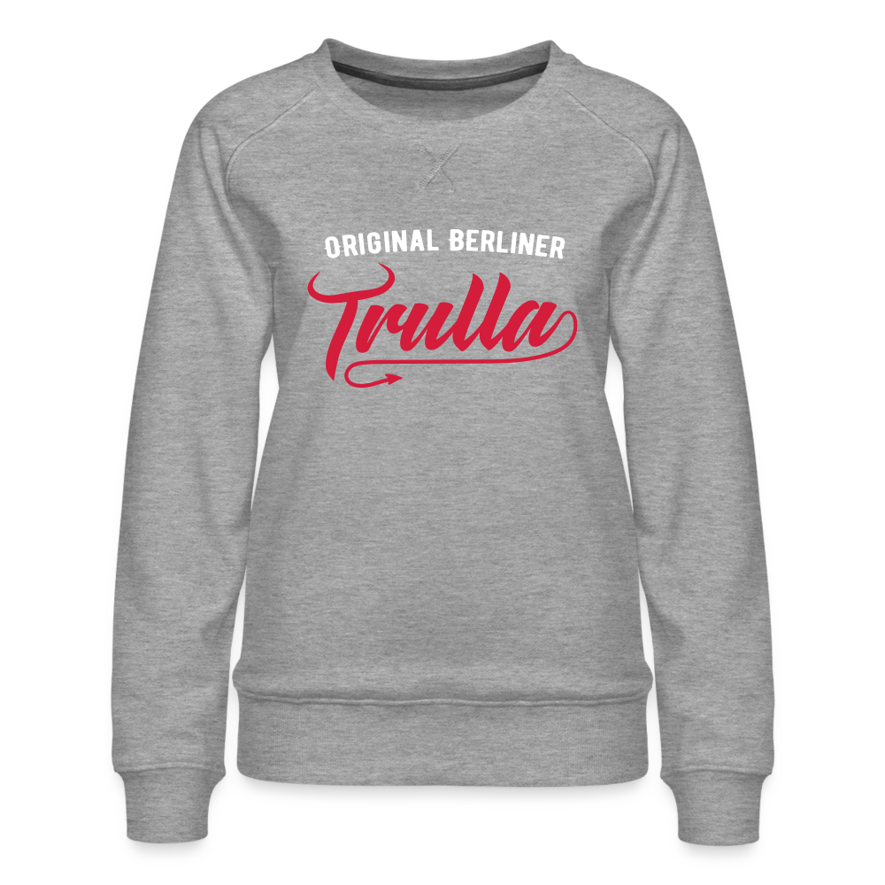 Trulla - Frauen Premium Sweatshirt - Grau meliert