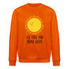 Ick fühl mir prima - Unisex Bio Sweatshirt - Tieforange