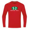 S2 - Männer Sport Langamshirt - Rot