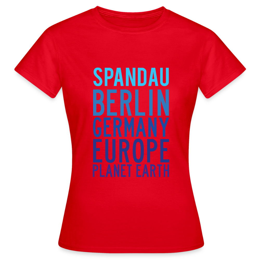 Spandau Planet Earth - Frauen Premium T-Shirt - Rot