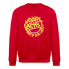 Wennde lachst, mach ick mit! - Unisex Bio Sweatshirt - Rot
