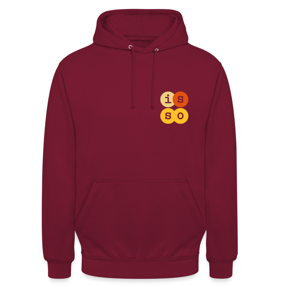 IsSo - Unisex Hoodie - Bordeaux