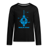 Berlin Stars - Teenager Langarmshirt - Schwarz
