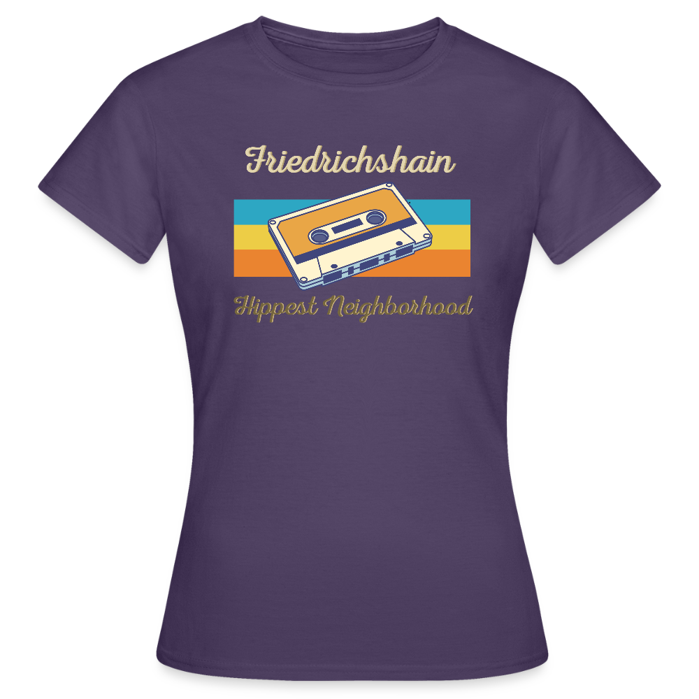 Friedrichshain Hippest Neighborhood - Frauen Premium T-Shirt - Dunkellila