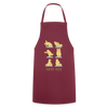 Bären Yoga - Kochschürze - Bordeaux
