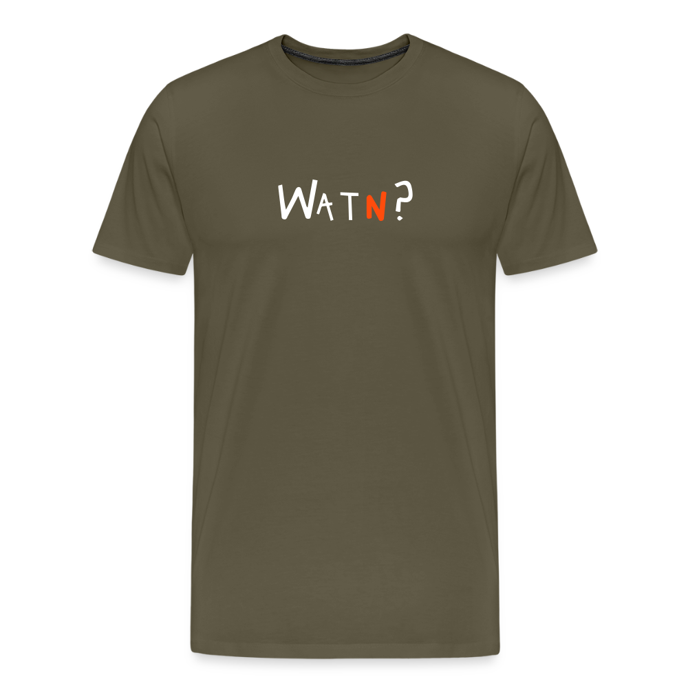 WATN? - Männer Premium T-Shirt - Khaki