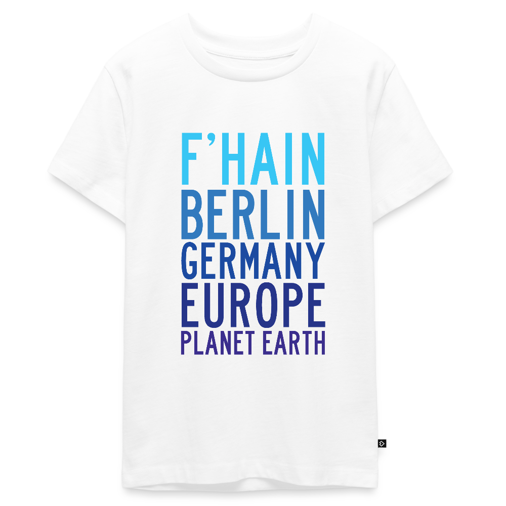F'hain - Planet Earth - Teenager Premium T-Shirt - Weiß