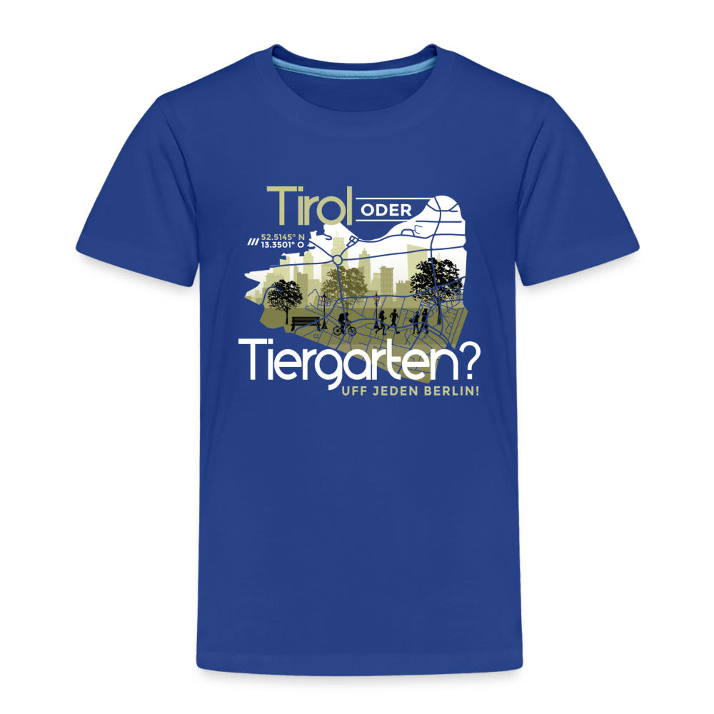 Tirol oder Tiergarten Motiv auf einem Kinder T-Shirt.