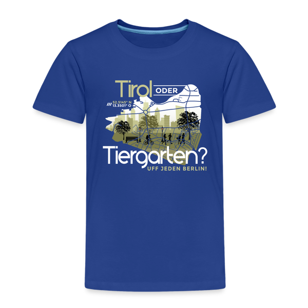 Tirol oder Tiergarten Motiv auf einem Kinder T-Shirt.