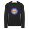 Schöneberg retro - Kinder Langarmshirt - Schwarz