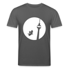 Hund am Fernsehturm - Unisex Bio T-Shirt - Anthrazit