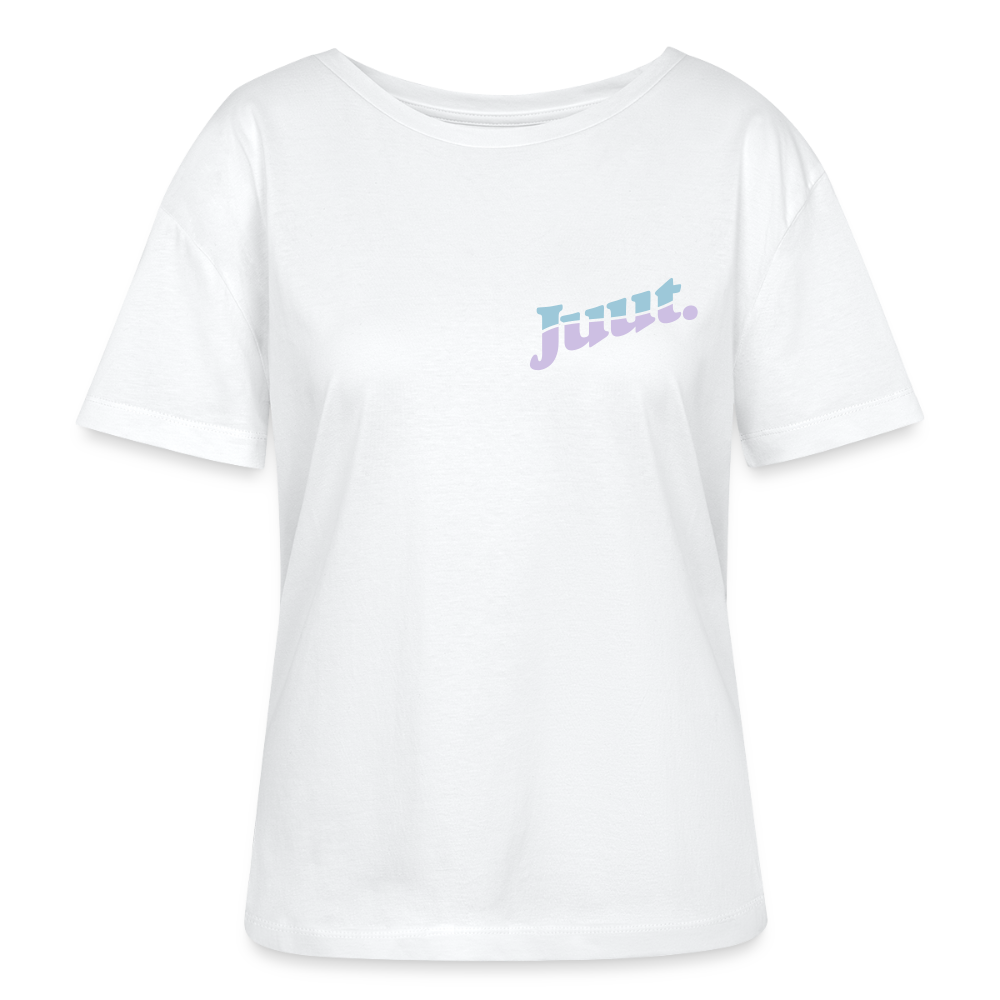 Juut - Relaxed Rundhals Frauen Bio-T-Shirt - Weiß