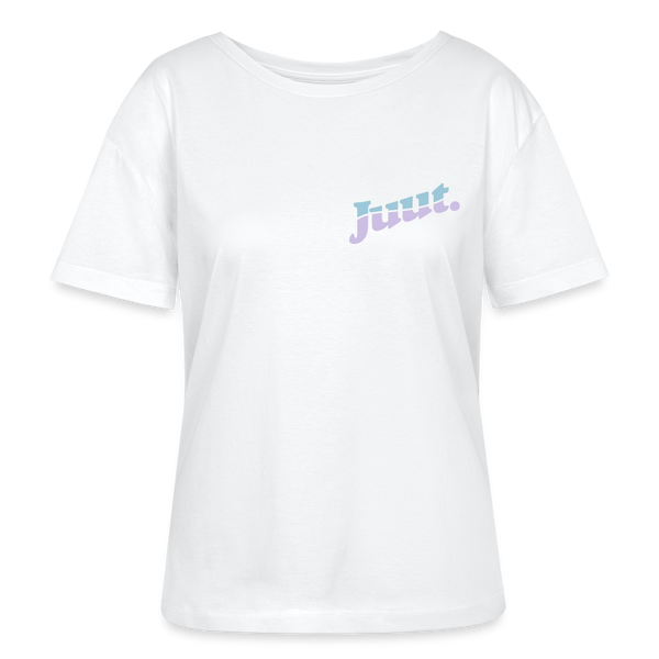 Juut - Relaxed Rundhals Frauen Bio-T-Shirt - Weiß