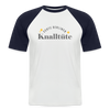 Echte Berliner Knalltüte - Männer Baseball T-Shirt - Weiß/Navy