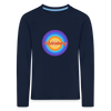 Schöneberg retro - Kinder Langarmshirt - Navy