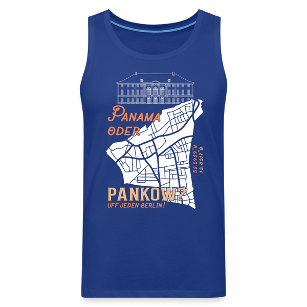 Panama oder Pankow - Männer Premium Tank Top - Königsblau