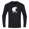 Fahrradbär - Männer Sport Langamshirt - Schwarz