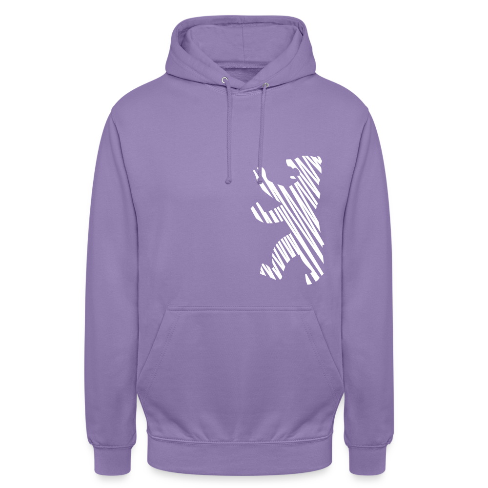 Berliner Bär im Netz - weiß - Unisex Hoodie - Lavendel