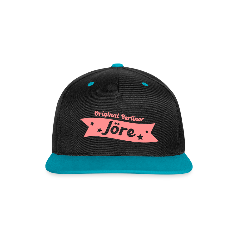 Berliner Jöre - Snapback Cap - Schwarz/Türkis