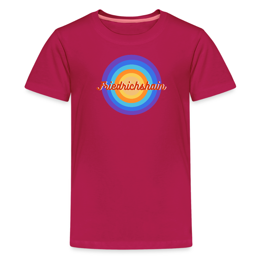 Friedrichshain Retro - Teenager Premium T-Shirt - dunkles Pink