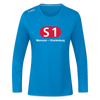 S1 - Frauen Sport Langarmshirt - Saphirblau
