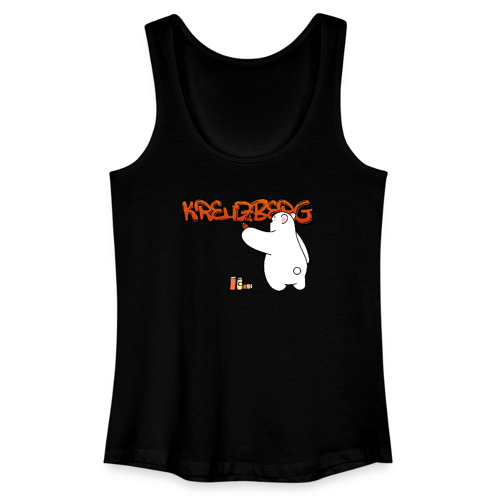 Kreuzberg Graffiti - Frauen Bio Tank Top - Schwarz