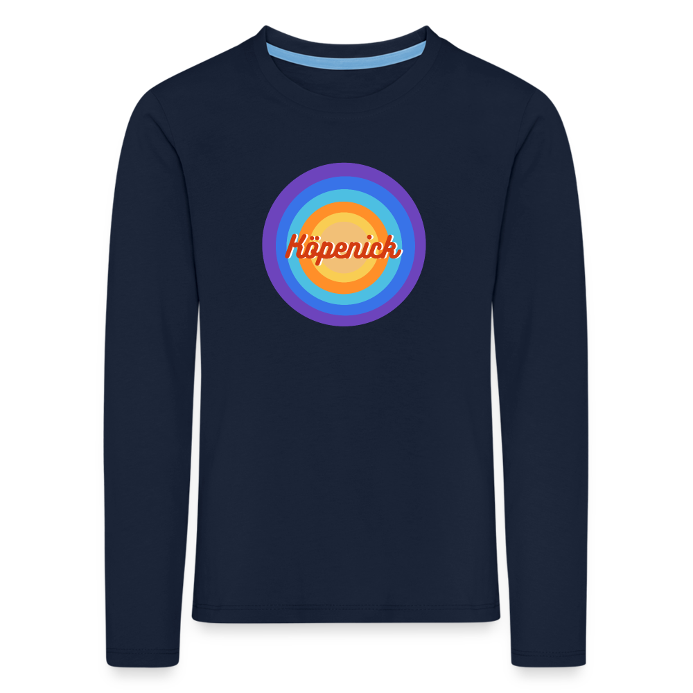 Köpenick Retro - Kinder Langarmshirt - Navy
