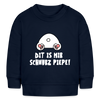 Dit is mir Schnurz Piepe - Baby Bio Pullover - Navy
