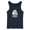 Pass ma uff Keule - Männer Tank Top - Navy