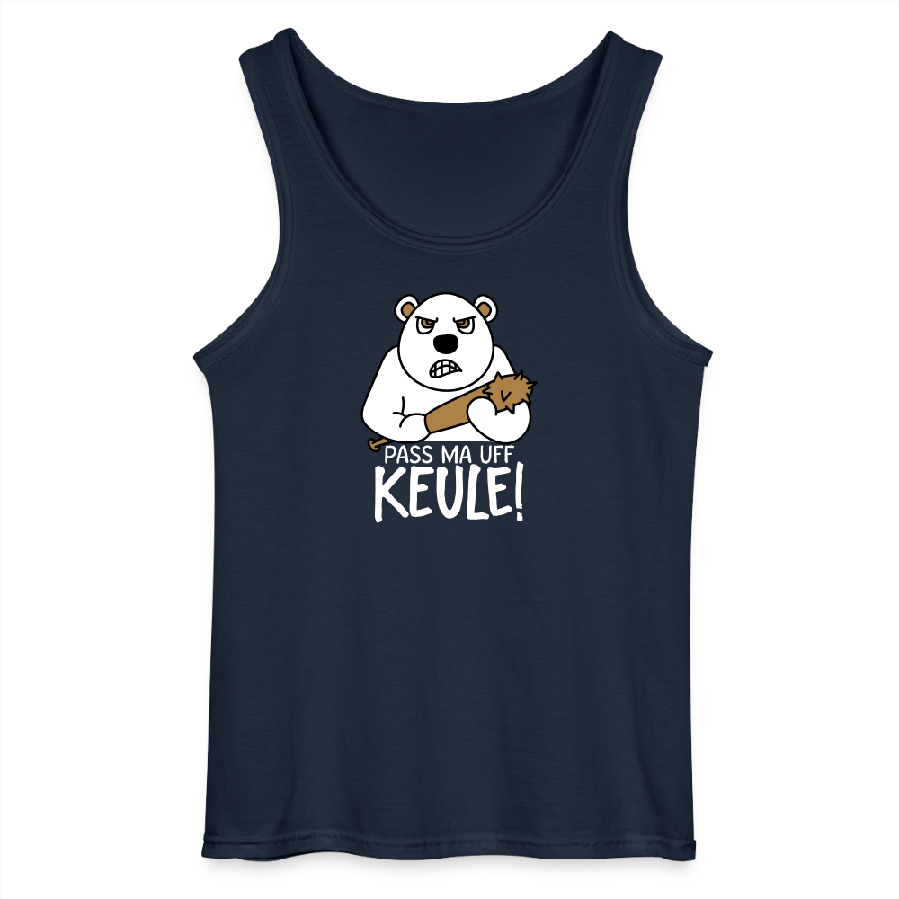 Pass ma uff Keule - Männer Tank Top - Navy