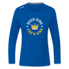 Keen Ding für'n King - Frauen Sport Langarmshirt - Royalblau
