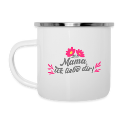 Mama, ick liebe dir! - Emaille Tasse