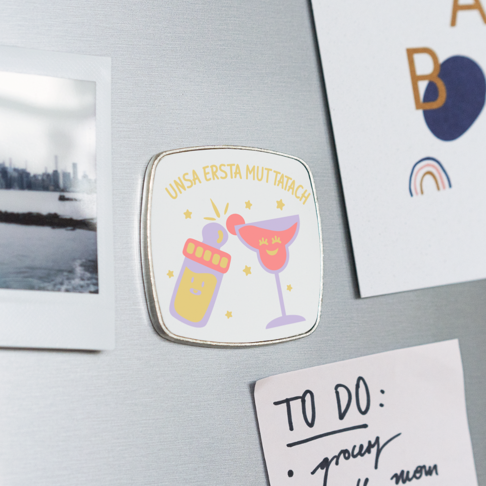 unsa ersta Muttatach - Kühlschrankmagnet - weiß