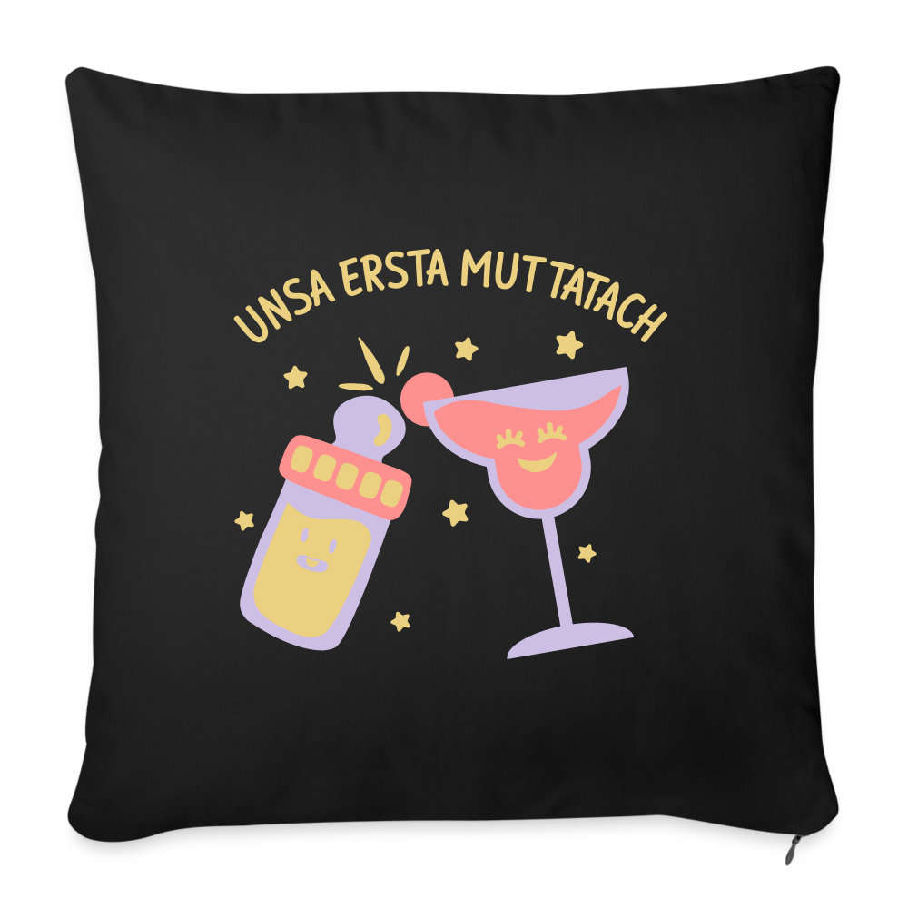 Sofakissen mit Füllung 44 x 44 cm - Schwarz