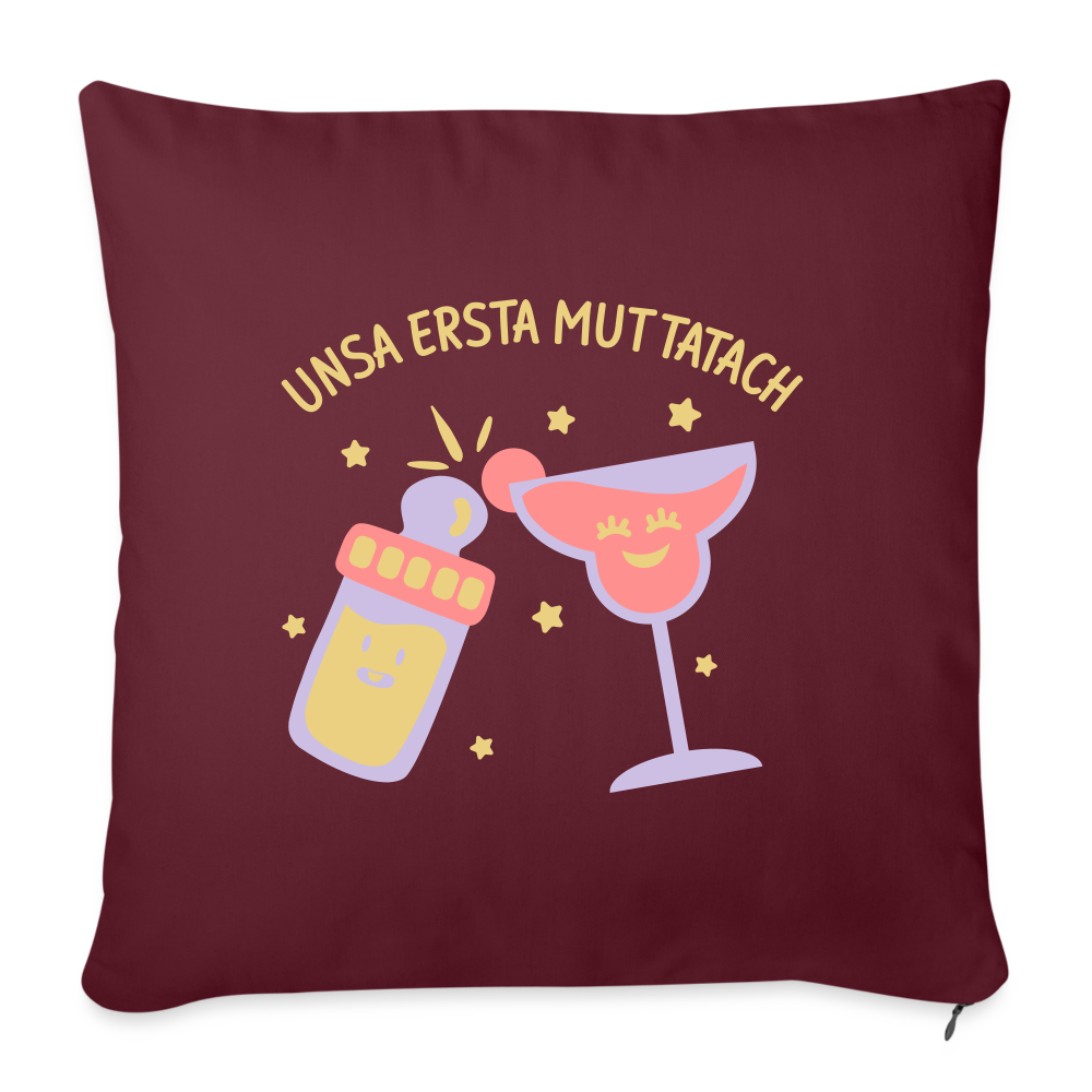 Sofakissen mit Füllung 44 x 44 cm - Burgunderrot