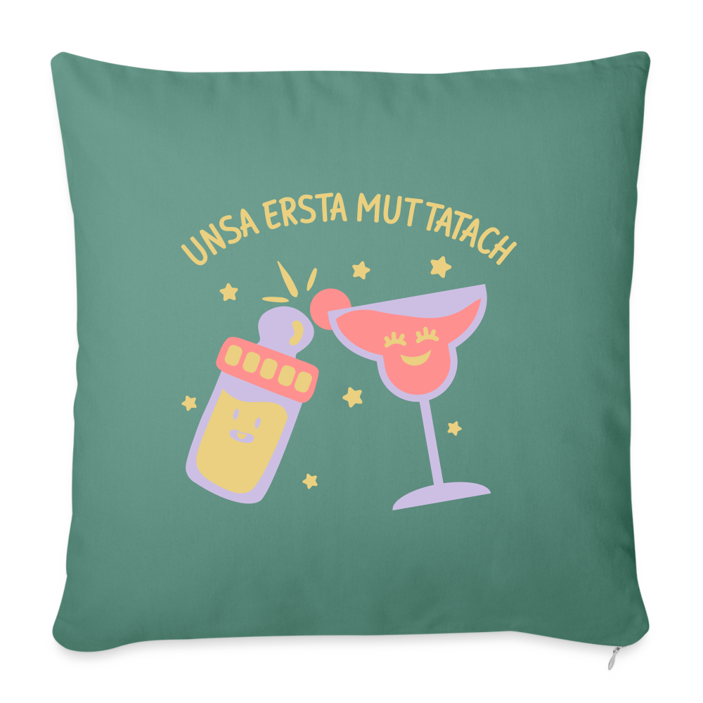 Sofakissen mit Füllung 44 x 44 cm - Tanngrün