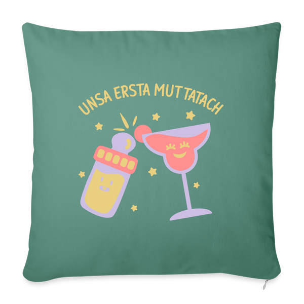 Sofakissen mit Füllung 44 x 44 cm - Tanngrün