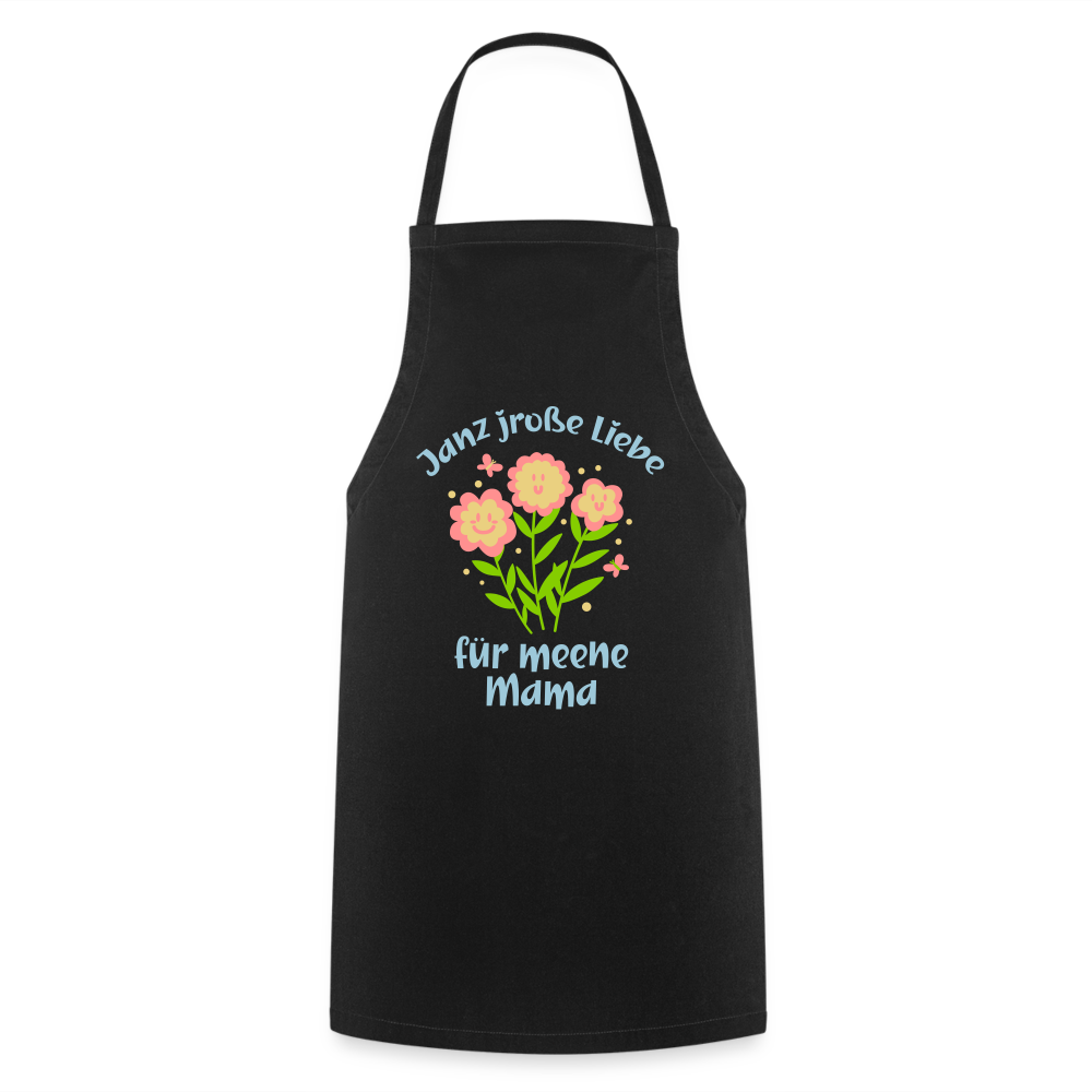 Janz jroße Liebe für meene Mama - Kochschürze - Schwarz