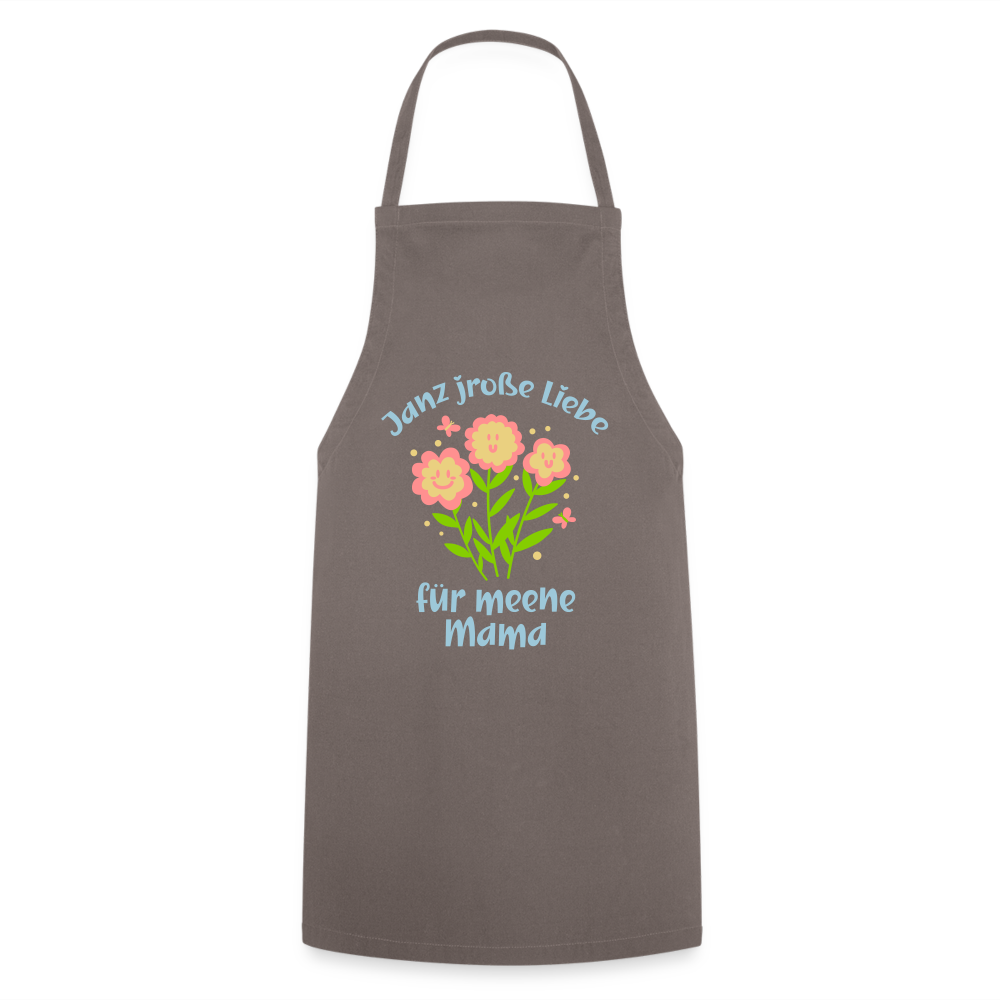 Janz jroße Liebe für meene Mama - Kochschürze - Grau