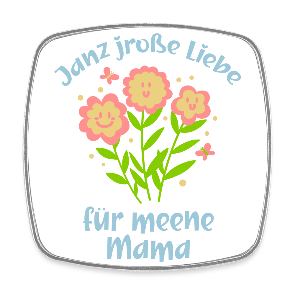 Janz jroße Liebe für meene Mama - Kühlschrankmagnet - weiß