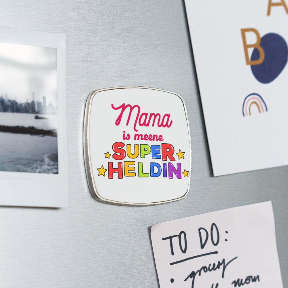 Meene Heldin - Kühlschrankmagnet - weiß