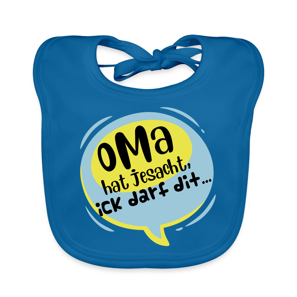 Oma hat jesacht - Lätzchen - Pfauenblau