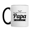 Papa wees allet - Tasse zweifarbig
