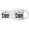 Papa wees allet - Tasse zweifarbig - Weiß/Pink