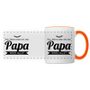 Papa wees allet - Tasse zweifarbig - Weiß/Orange
