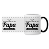 Papa wees allet - Tasse zweifarbig - Weiß/Schwarz