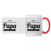 Papa wees allet - Tasse zweifarbig - Weiß/Rot