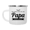 Papa wees allet - Emaille Tasse