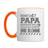 Wenn's Papa - Tasse zweifarbig